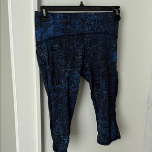 lululemon athletica Blue Patterned Leggings